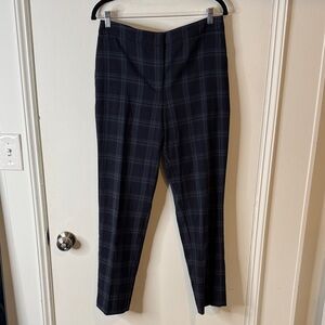 Vince Camuto Men's Navy Plaid Dress Pants